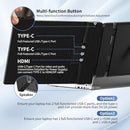 AOKER TRIPLE LAPTOP SCREEN EXTENDER 14" PORTABLE IPS HDMI/USB-A/Type-C Monitor - Like New