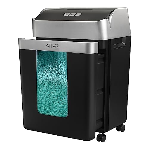ATIVA 14-SHEET SUPER MICRO-CUT SHREDDER A14MC19 - BLACK - Like New