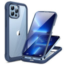 Miracase Glass Case for iPhone 13 Pro Max 6.7 inch - Dark Blue - Like New