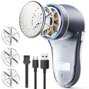 POPCHOSE FABRIC SHAVER, LINT REMOVER FOR CLOTHES, RECHARGEABLE - GRAYISH WHITE - Like New