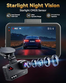 TERUNSOUL 4K+4K DASH CAM FRONT REAR 128GB CAR MEMORY - DARK GRAY - Like New