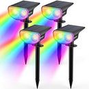 Kyosho Color Changing Solar Outdoor Lights, Multiple Modes 4 - Scratch & Dent