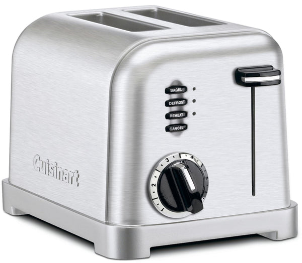 CUISINART CPT-160 METAL CLASSIC 2-SLICE TOASTER, BRUSHED STAINLESS - STAINLESS - Like New