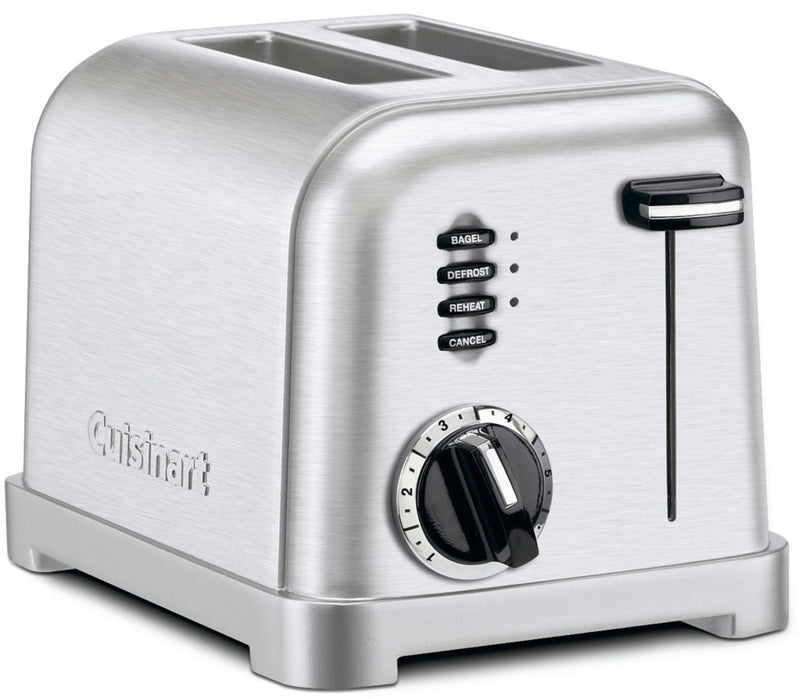 CUISINART CPT-160 METAL CLASSIC 2-SLICE TOASTER, BRUSHED STAINLESS - STAINLESS - Like New