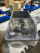 GENERIC STAINLESS STEEL CAT LITTER - SILVER/GRAY - Like New