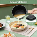 REALCOOL POTS PANS SET NON STICK 8 PIECES OCTAGON COOKWARE RCKCS01 - GREEN - Like New