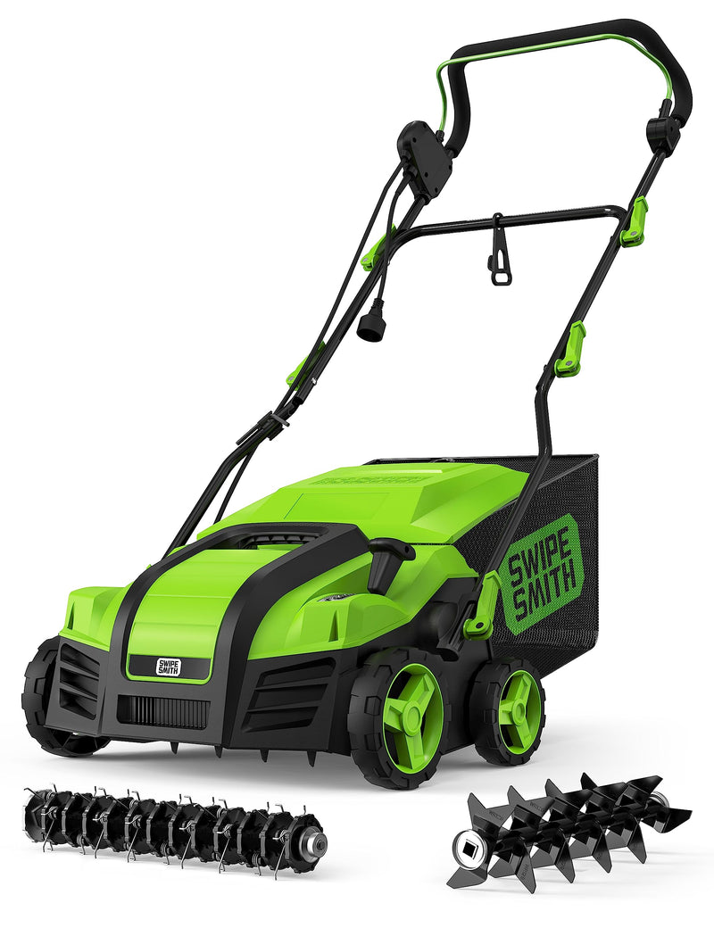 SWIPESMITH ELECTRIC DETHATCHER SCARIFIER 16" 15 AMP LAWN DETHATCHER SI-TH002 - Like New