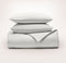 BOLL & BRANCH FULL/QUEEN COMFORTER SET TCSSGCFWTFQ - MIST - Brand New