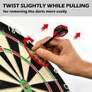 LinkVisions Sisal/Bristle Dartboard with Staple-Free Bullseye - 17.8” x1.5 - Brand New