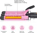 Coidak Curling Iron 3 Barrel, 1 Inch Hair Waver Curling Wand, SL-709- Pink Like New