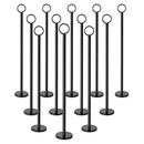 NEW STAR FOODSERVICE RING-CLIP TABLE NUMBER HOLDER 15IN SET OF 12 27723 - BLACK - Like New