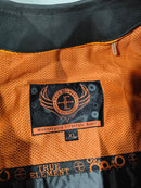 TRUE ELEMENT MENS STYLE LEATHER MOTORCYCLE VEST - SIZE: MEN XL - BLACK - Brand New