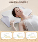 FAIORD Cervical Pillow for Neck Pain Relief - Cooling Memory Foam,Light Gray - Like New