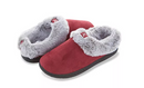 FLOOPI WOMEN'S MICRO SUEDE CLOG SLIPPER - SIZE: WOMEN XL - BURGUNDY - Like New