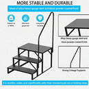 Fruyyzl 3-Step Hot Tub Steps with Handrail Outdoor RV Steps Ladder Support - Brand New