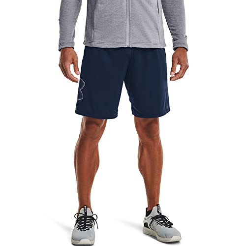 UNDER ARMOUR MEN'S UA TECH™ GRAPHIC SHORTS LARGE - NAVY - Like New