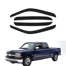 Gldifa Rain Guards for Silverado Crew Cab Avalanche Escalade 02-07 Smoke - Brand New