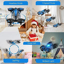 Lansand Mini Drone Small RC Drone Quadcopter 2In1 Race Fly EC200 - Blue Like New