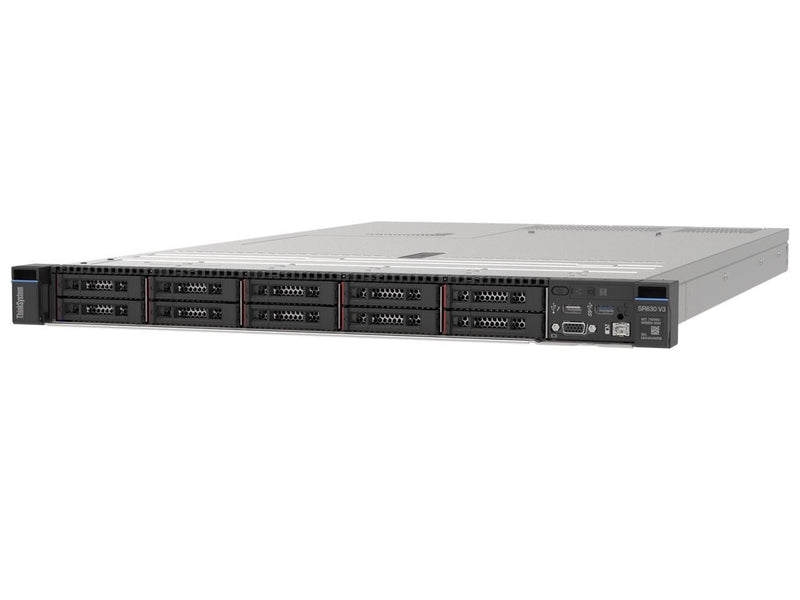 Lenovo ThinkSystem SR630 V3 Rack Server Systems - Intel Xeon Silver 4410T (2.70