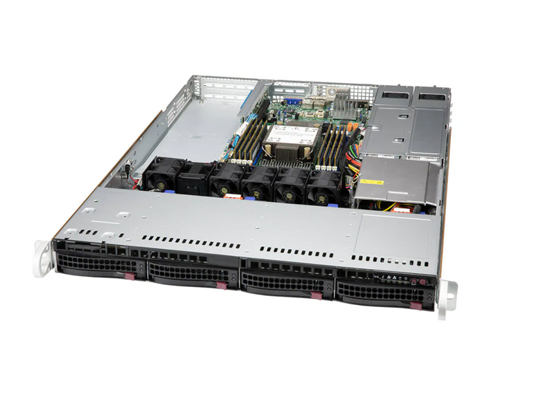 SUPERMICRO 1U Intel Xeon Gold 5320 full Server System, 26 Core, 52 Threads, 64