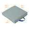 ECR4KIDS SOFTZONE FLOOR CUSHIONS SQUARE FLEXIBLE SEATING GRAY 6-PIECE - GRAY - Like New