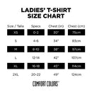 Comfort Colors Women's Short Sleeve Tee Style G3333 WOMEN BLUE FLO XS - Like New
