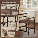 Counter Height Bar Stools Set of 2, Counter Stool with Solid Rubberwood Frame - Like New