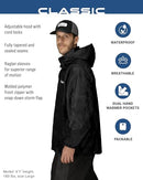 FROGG TOGGS Men's Classic Pro Action Waterproof Breathable Rain Jacket - Black - Like New