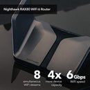 Netgear Nighthawk AX8 8-Stream AX6000 Wi-Fi 6 Router - RAX80-100NAS - Black Like New