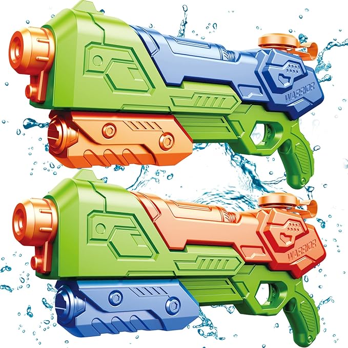 LUVONI Water Gun 2 Pack Water Guns for Kids 1400CC High Capacity - Multicolor - Like New
