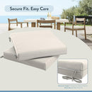 CALIFORNIA UMBRELLA OUTDOOR PATIO CHAIR PAD SET OF 2 18 X 18" - WHITE - Brand New