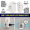 BELL AND HOWELL ULTRASONIC PEST REPELLERS WITH EXTRA OUTLET 3 PACK WHITE - Brand New