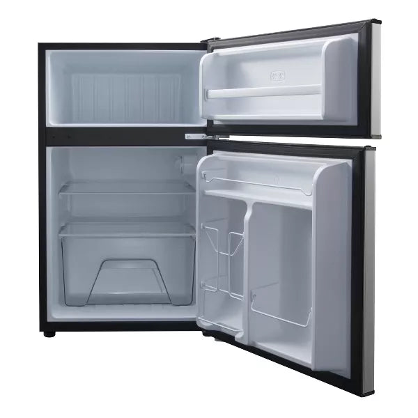 WHIRLPOOL 3.1 CU FT MINI REFRIGERATOR REVERSIBLE DOOR - STAINLESS STEEL - Like New