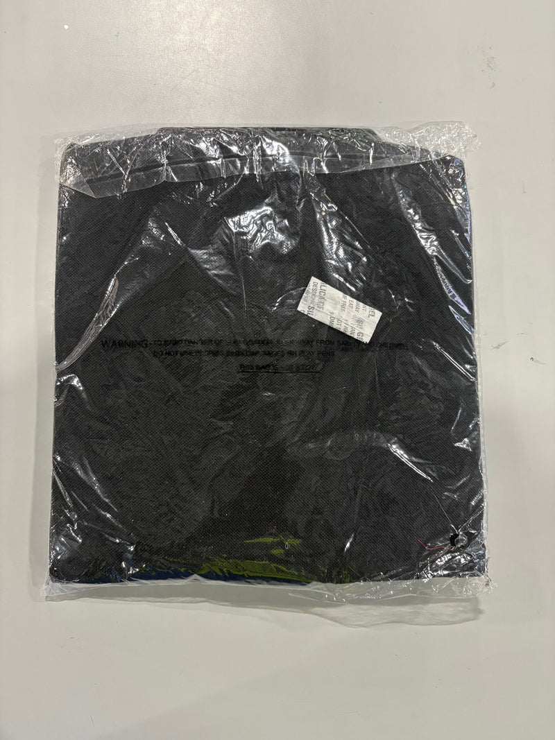 TIGER WOLF 3 BUTTON POLO SHIRT - SIZE: MEN XL - - SIZE: MEN XL - BLACK/WHITE - Brand New