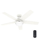 HUNTER ASHEVILLE 52” INDOOR/OUTDOOR CEILING FAN - WHITE - Brand New