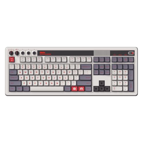 8BitDo Retro 108 Mechanical Keybd 108 Keys N Edition, Bluetooth/2.4G/USB-C - Like New