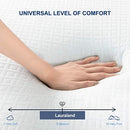 B08F9VD9K7 Mattress Topper 4" Memory Foam Bamboo Washable Cooling Cover - Brand New