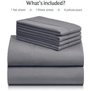 LuxClub 6 PC Bed Sheet Set w/ 18 inch Deep Pockets - Eco Friendly, Wrinkle Free - Brand New