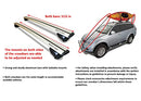 BRIGHTLINES Heavy Duty Anti-Theft Premium Aluminum Roof Bars Roof Rack Crossbars - Like New