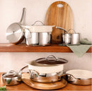 Bloomhouse 12 Piece Triply Stainless Steel Pots and Pans Cookware Set - Like New