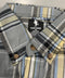 BLACK HORSE WOVEN PLAID SHIRT - MENS M - GRAY/BLACK/LIGHT BLUE/YELLOW/WHITE - Brand New