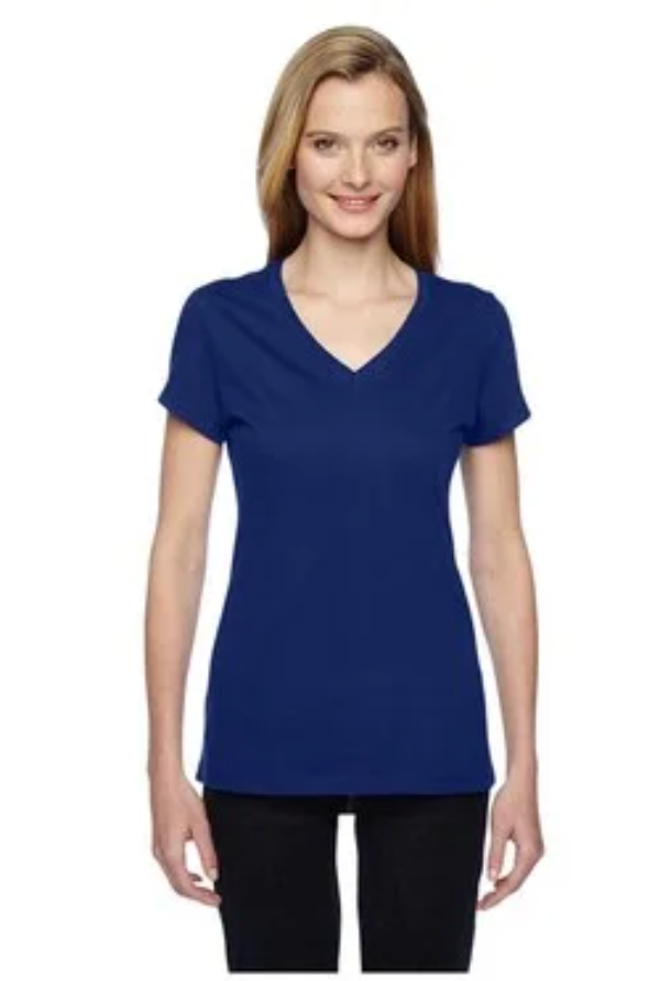 Fruit of the Loom Ladies SofSpun Junior Jersey V-Neck T-Shirt SFJVR New