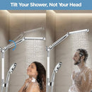 MAKEFIT EXCLUSIVE DUAL SHOWER HEAD WITH HANDHELD COMBO DSS1580 - CHROME - Like New