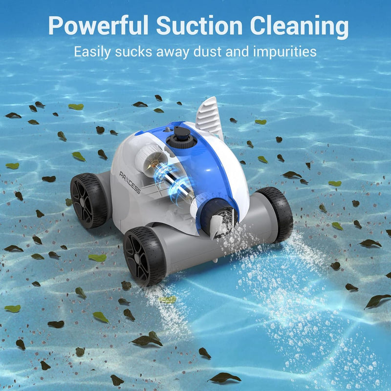 Paxcess Cordless Automatic Robotic Pool Cleaner HJ1103J - WHITE Like New