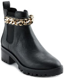 KARL LAGERFELD PARIS WOMEN'S LUG BOTTOM PIERSON MID SHAFT BOOTS - SIZE 9 - BLACK - Brand New