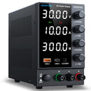 WANPTEK DC POWER SUPPLY VARIABLE 0-30V 0-10A SWITCHING REGULATED - BLACK - Like New