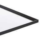 AMAZON BASICS RECTANGULAR WALL MOUNT MIRROR 24" X 36", PEAKED TRIM - BLACK - Like New