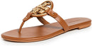 TORY BURCH WOMEN'S MILLER SOFT SANDALS SIZE: 8.5 - BOURBON MIELE/GOLD - Like New