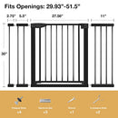 ALVOD BABY GATE, 29.93''-51.5'' WIDE 30" HIGH DOG GATES FOR DOORWAYS AUTO CLOSE - Like New