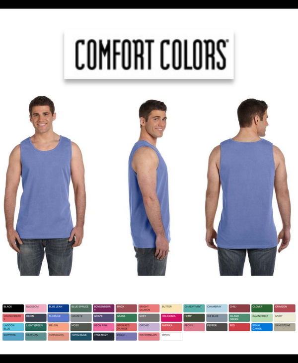 Comfort Colors Garment Dyed Heavyweight Tank Top 9360 - Brand New